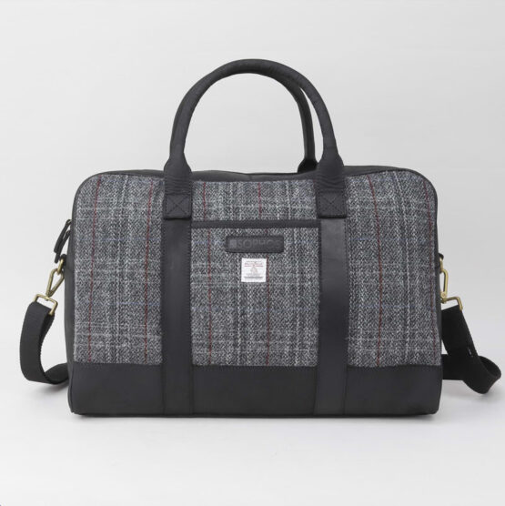 Grey Harris Tweed Holdall