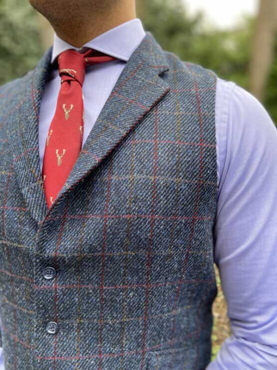 DF Harris Tweed Waistcoat 613 - Afbeelding 4