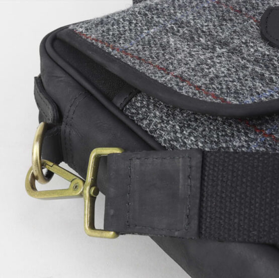 Grey Harris Tweed Holdall - Afbeelding 4