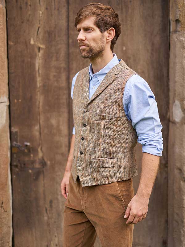 Harris_Tweed_Vestje_met_revers_629