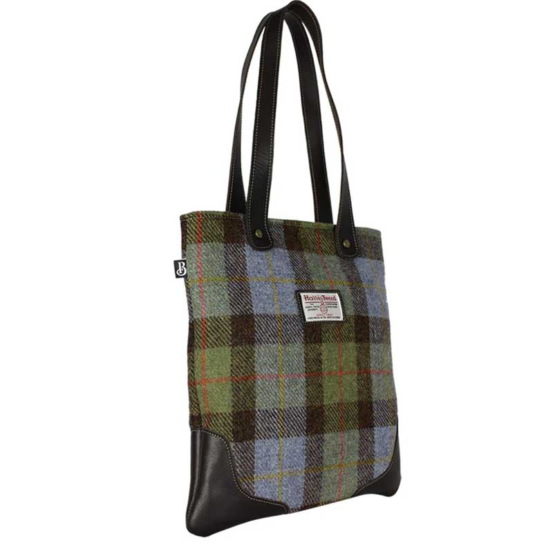 Otley_Tote_Harris_Tweed_Handbag_Green_Blue