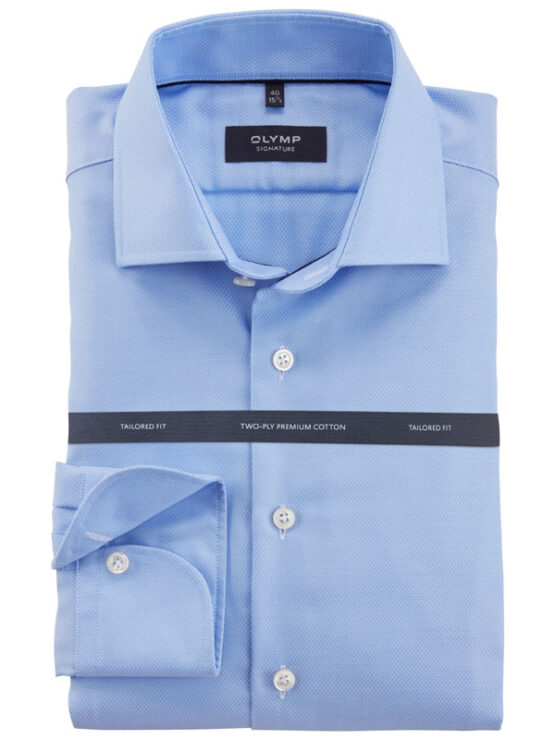 OLYMP SIGNATURE, tailored fit, Light Blue