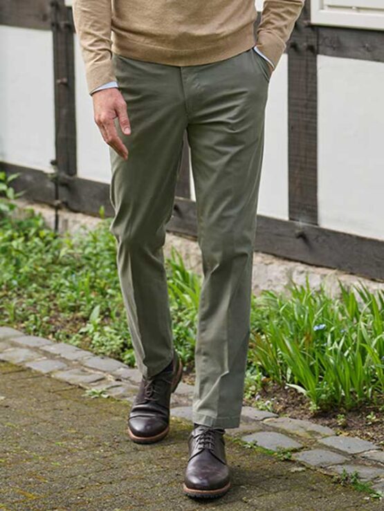 Wellington, katoenen broek Olive