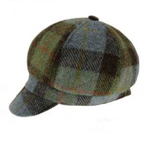 Harris Tweed One Size Ladies Cap in MacLeod Tartan