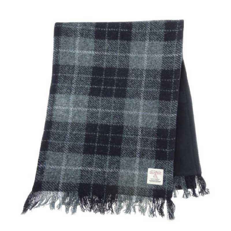 Harris_Tweed_Scarf_in_Grey___Black_Tartan