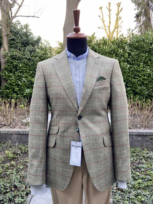 Zomer_Jasje_Wellington_Green_Check_Silk