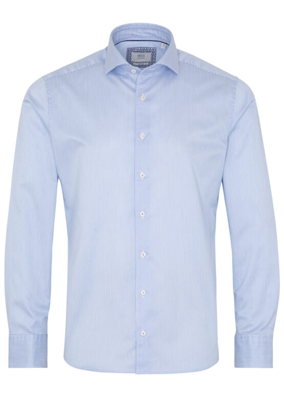 Shirt Eterna Licht Blauw Streepje - Afbeelding 3