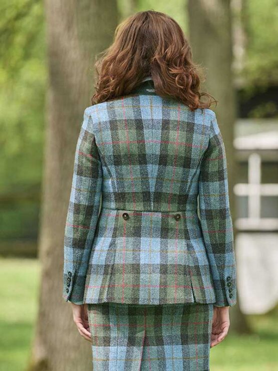 Harris tweed Dames Jasje 682Highland Check - Afbeelding 2