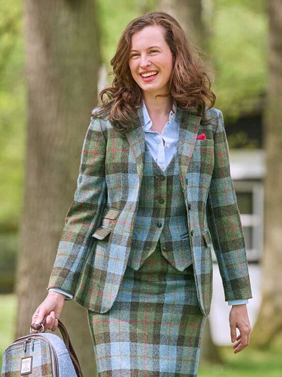 Harris tweed Dames Jasje 682Highland Check