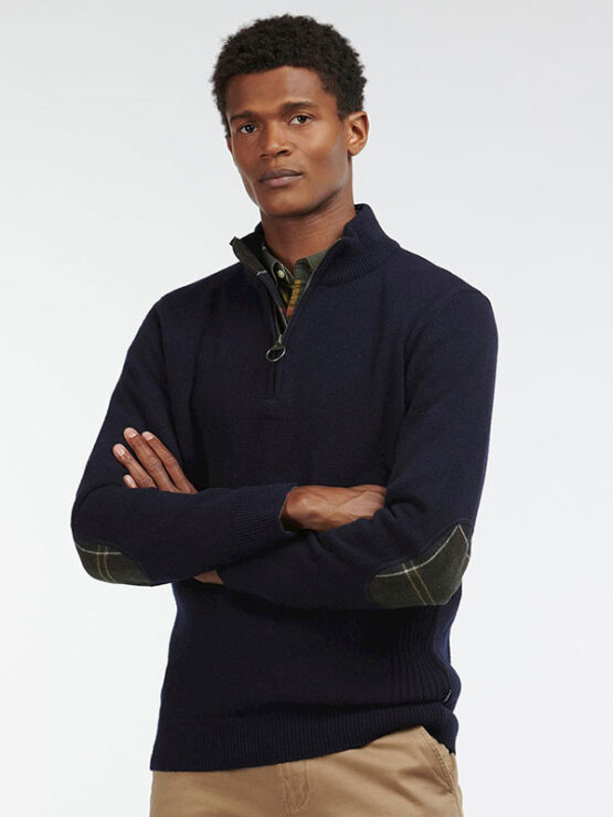 BARBOUR HOLDEN HALF ZIP KNITTED JUMPER