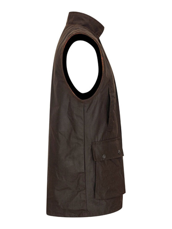 Wax Bodywarmer Brown - Afbeelding 4