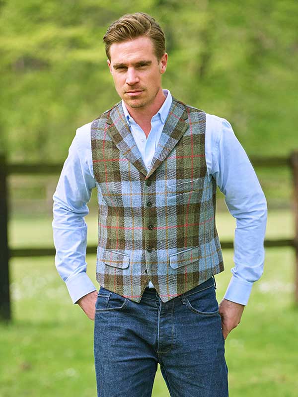 Harris_Tweed_Vestje_met_revers_580