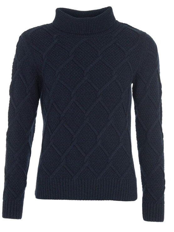 Barbour Burne Roll Neck Navy - Afbeelding 2