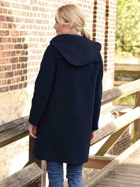 Dames Dufflecoat Navy - Afbeelding 2