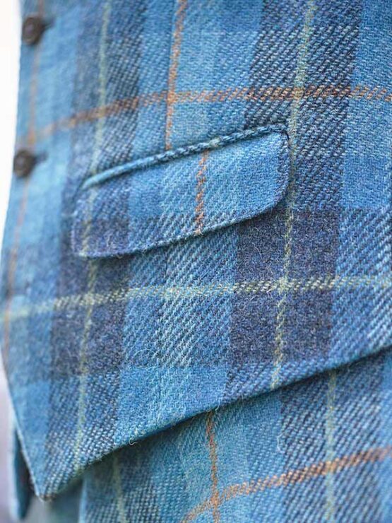 Harris Tweed Vestje met revers 612 - Afbeelding 3