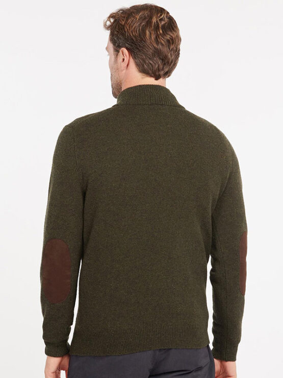 BARBOUR ESSENTIAL PATCH HALF ZIP KNITTED JUMPER Seaweed - Afbeelding 2