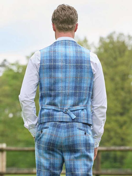 Harris Tweed Vestje met revers 612 - Afbeelding 2