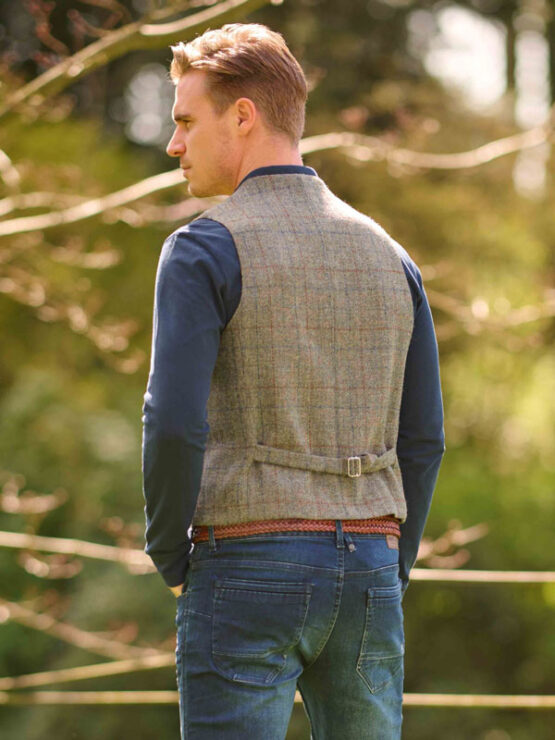 Harris Tweed Vestje met revers 668 - Afbeelding 2