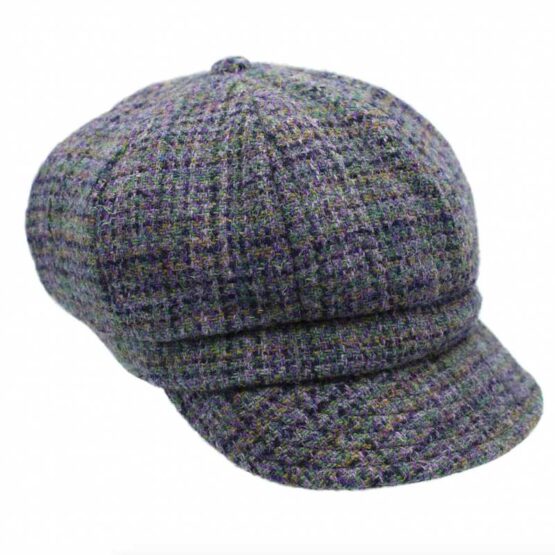 Harris tweed Ladies cap Thistle