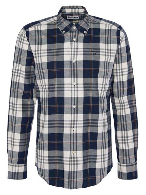 BARBOUR Edgar TAILORED Checked SHIRT Navy