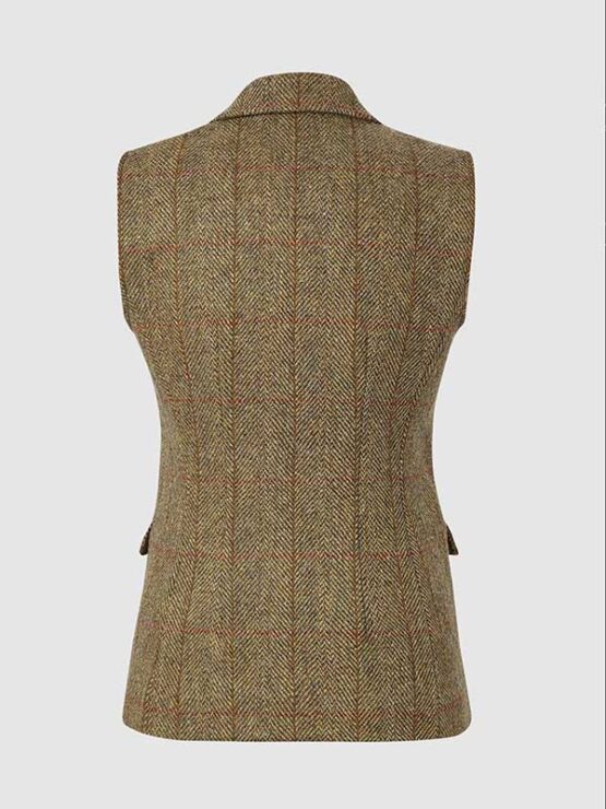 Harris Tweed Pippa Waistcoat Mustard - Afbeelding 2