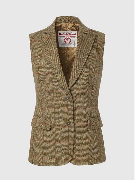 Harris Tweed Pippa Waistcoat Mustard