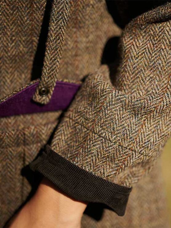 Wellington, Harris Tweed damesjas Fieldcoat in 670 - Afbeelding 4