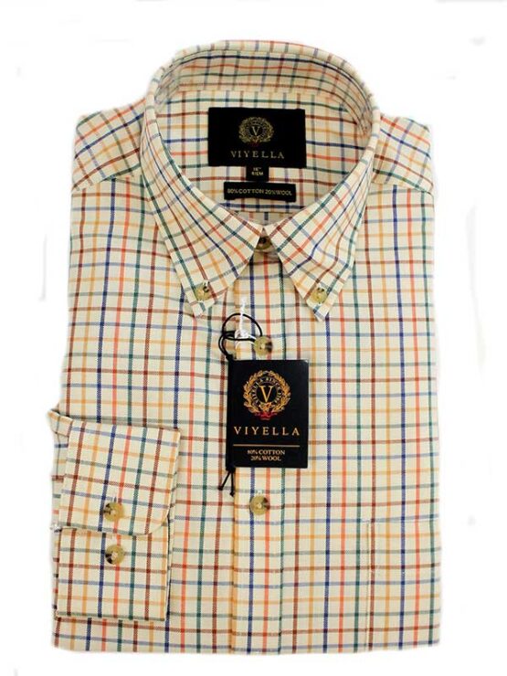 Viyella Shirt, Colourful Tattersall