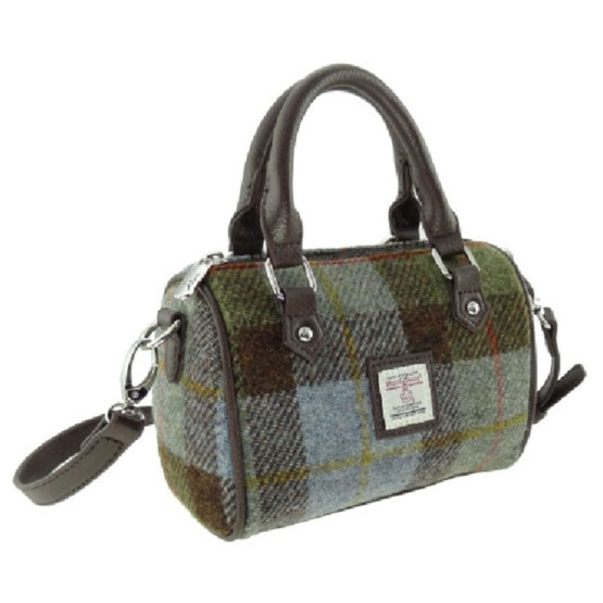 Harris Tweed 'Kilbride' Mini Bowling Bag in MacLeod Tartan