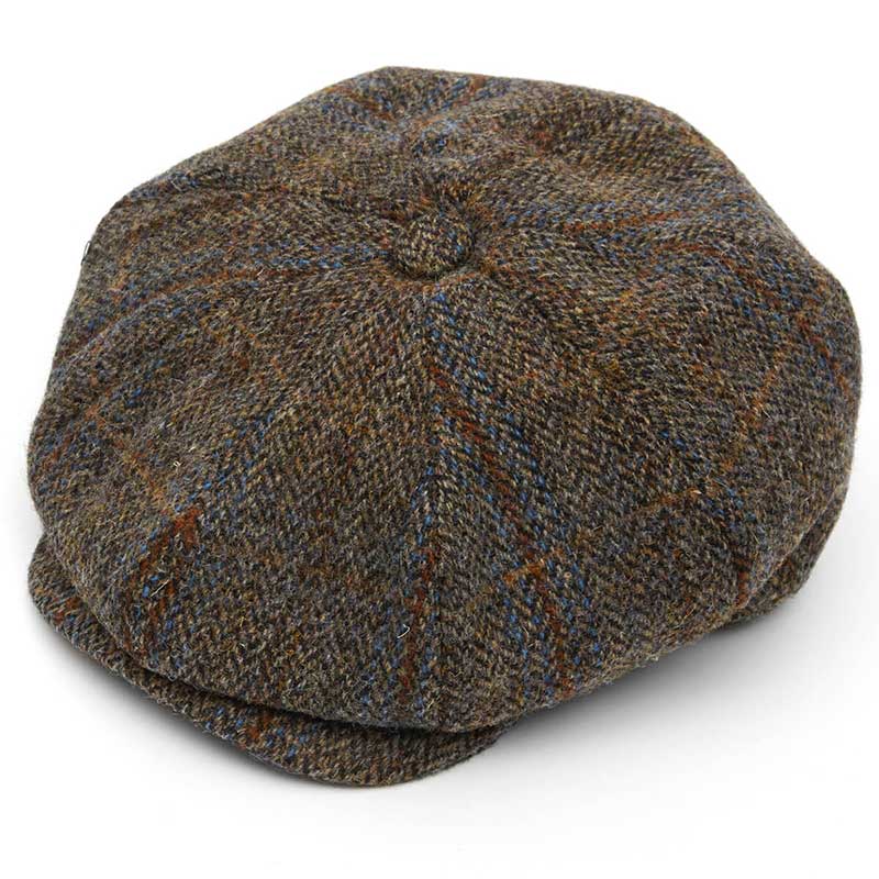 Harris_Tweed_8_Piece_Baker_Boy_Flat_Cap_ Harris_Tweed_8_Piece_Baker_Boy_Flat_Cap_