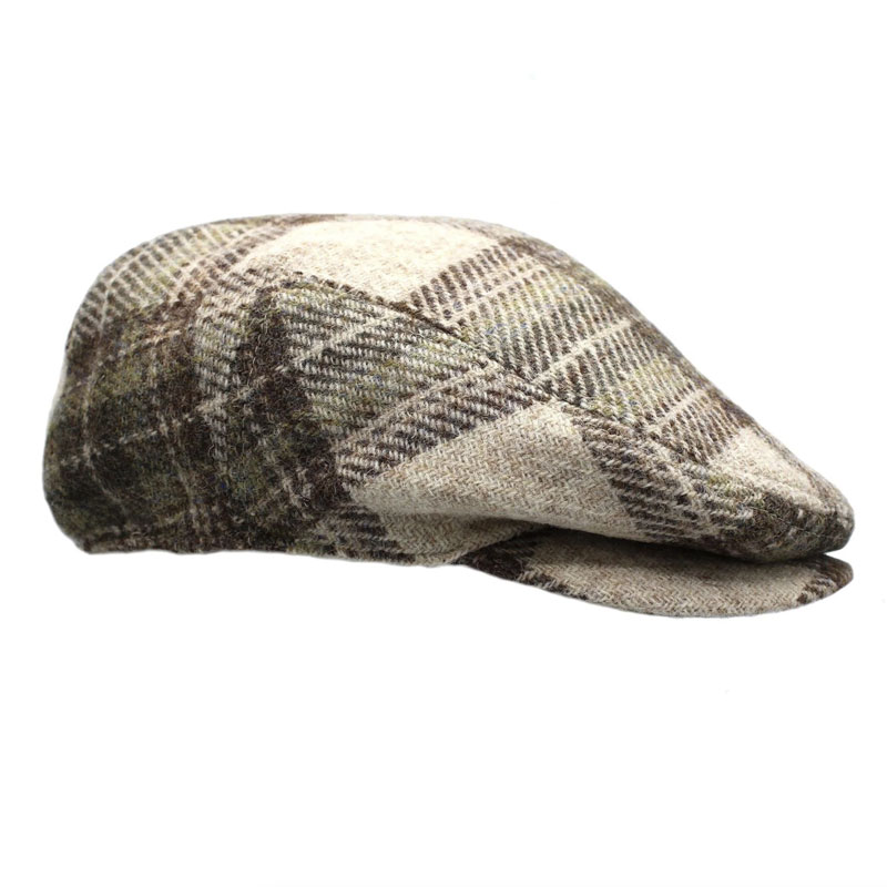 Harris_tweed_Ladies_cap_Oatmeal_Check Harris_tweed_Ladies_cap_Oatmeal_Check
