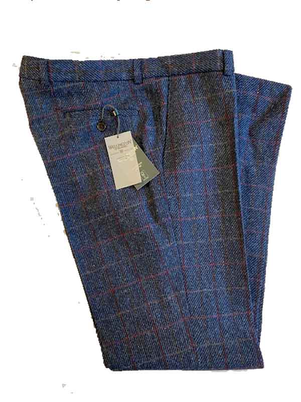 Harris Tweed Pantalon Mr. Miller In Scottish Blue - Afbeelding 4
