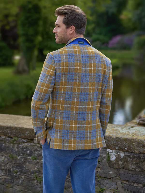 Harris Tweed Jacket London In Amber Check - Afbeelding 3