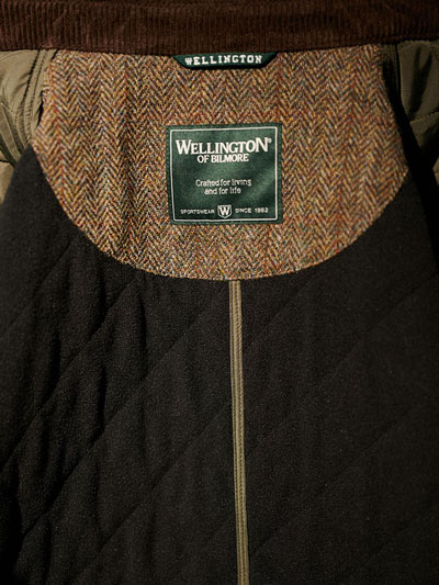 Wellington Stepp Jack Met Harris Tweed Details Groen - Afbeelding 5
