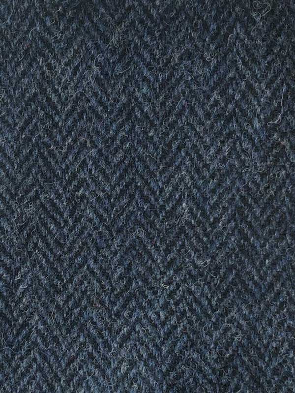 Harris Tweed Dames Jasje Carola In Blue Herringbone - Afbeelding 3