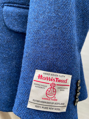 Harris Tweed Jacket Blue Twill 607 - Afbeelding 5