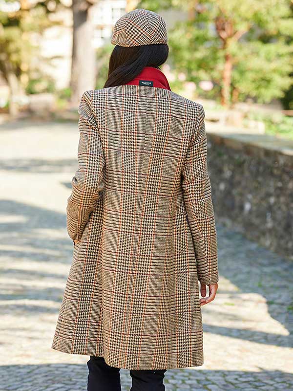 Harris Tweed Damesjas Emilia In Scottish Check - Afbeelding 5