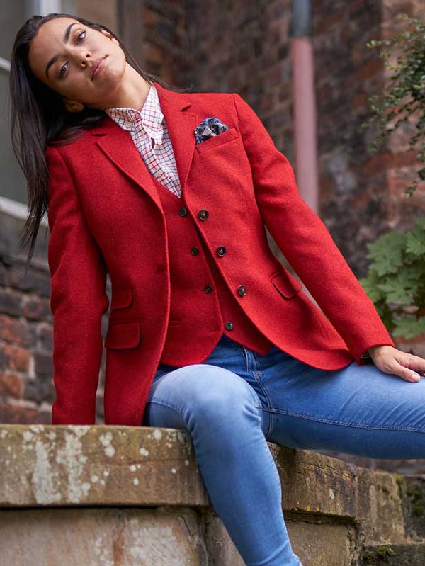 Harris_tweed_Dames_Jasje_Red_609 Harris_tweed_Dames_Jasje_Red_609