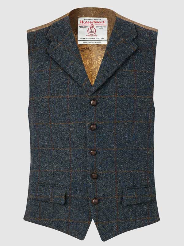 6071Harris_Tweed_Vestje__ANGUS_WAISTCOAT___BLUE_MULTI 6071Harris_Tweed_Vestje__ANGUS_WAISTCOAT___BLUE_MULTI