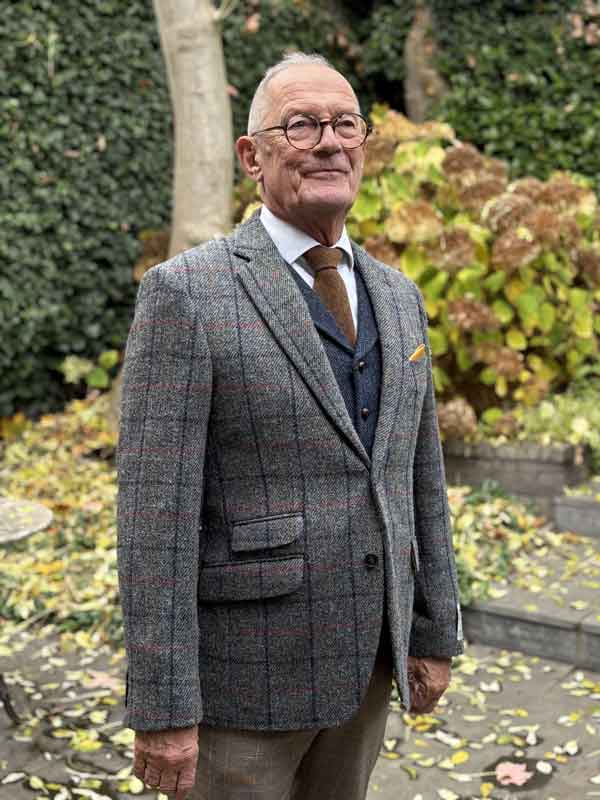Harris Tweed Jacket London In Anthra Check - Afbeelding 3