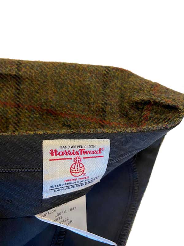 Harris Tweed Pantalon Mr Miller in Green Overcheck - Afbeelding 6