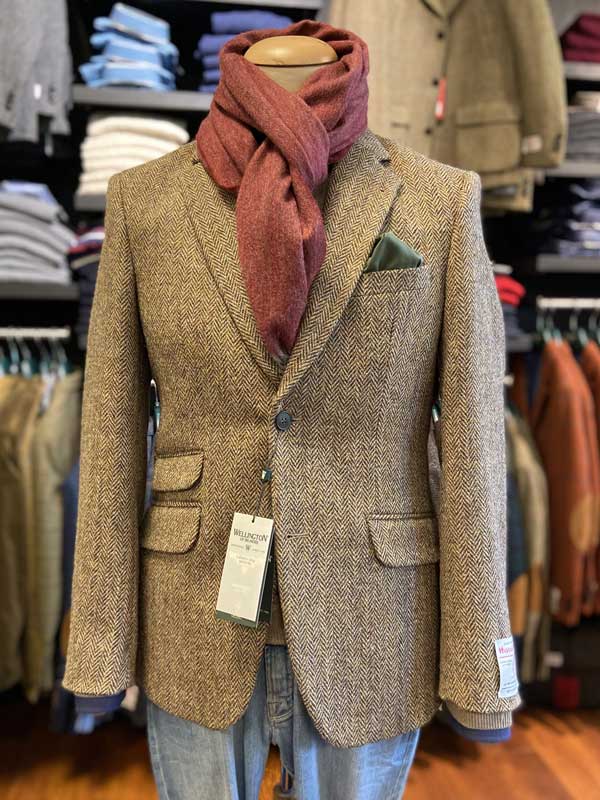 Harris Tweed Jacket London In Country Herringbone - Afbeelding 5