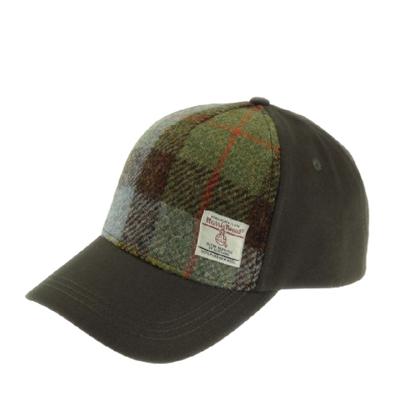Baseball_Cap_with_Harris_Tweed_in_Macleod_Tartan Baseball_Cap_with_Harris_Tweed_in_Macleod_Tartan