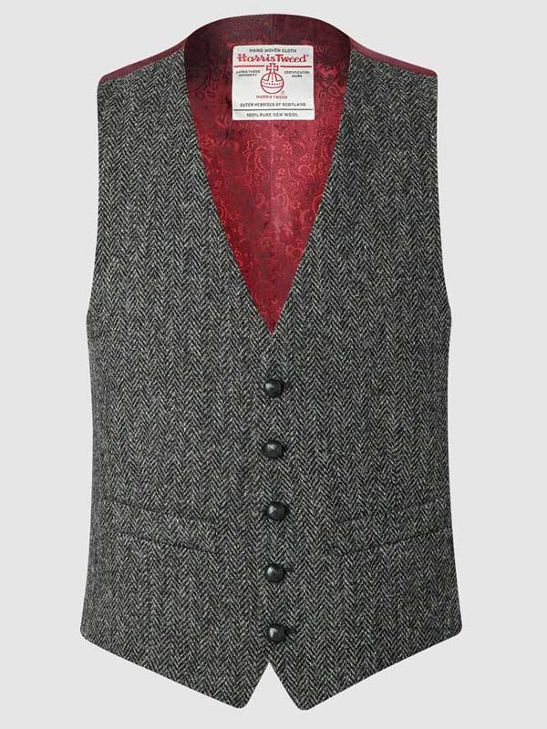 6106Harris_Tweed_Vestje__IAIN_WAISTCOAT___CHARCOAL 6106Harris_Tweed_Vestje__IAIN_WAISTCOAT___CHARCOAL