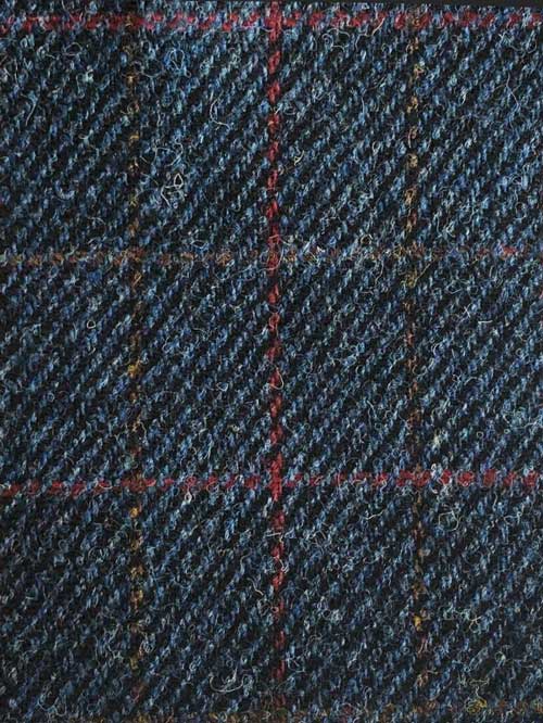 Harris Tweed Dames Vestje Lea In Scottish Blue - Afbeelding 3