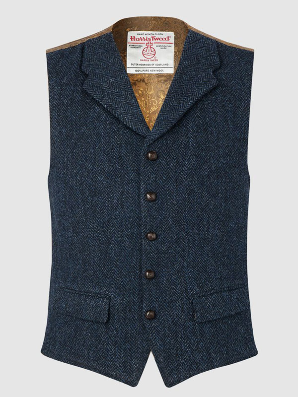 6075Harris_Tweed_Vestje__ANGUS_WAISTCOAT___NAVY 6075Harris_Tweed_Vestje__ANGUS_WAISTCOAT___NAVY