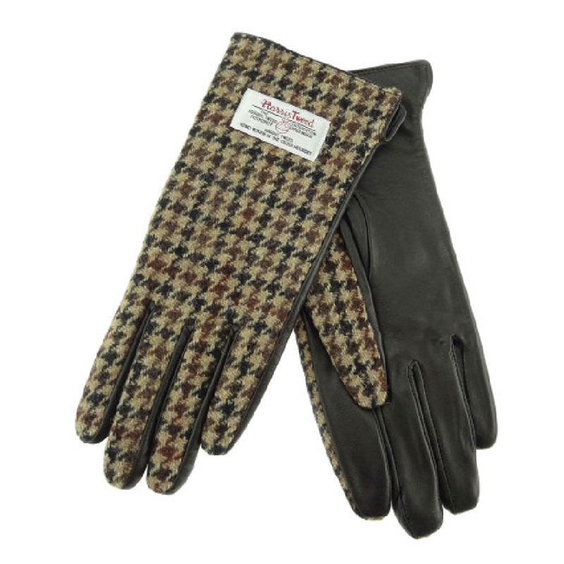 Ladies_Brown_Leather___Tweed_Gloves_in_Brown_Dogtooth Ladies_Brown_Leather___Tweed_Gloves_in_Brown_Dogtooth