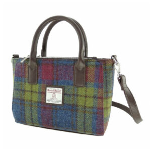 Harris Tweed 'Brora' Small Tote in Multi Colour Tartan