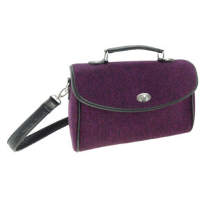 Harris Tweed Classic Handbag in Burgundy