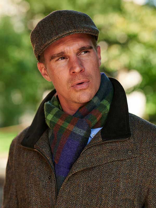 Harris Tweed Fliedjacket In Evergreen - Afbeelding 3